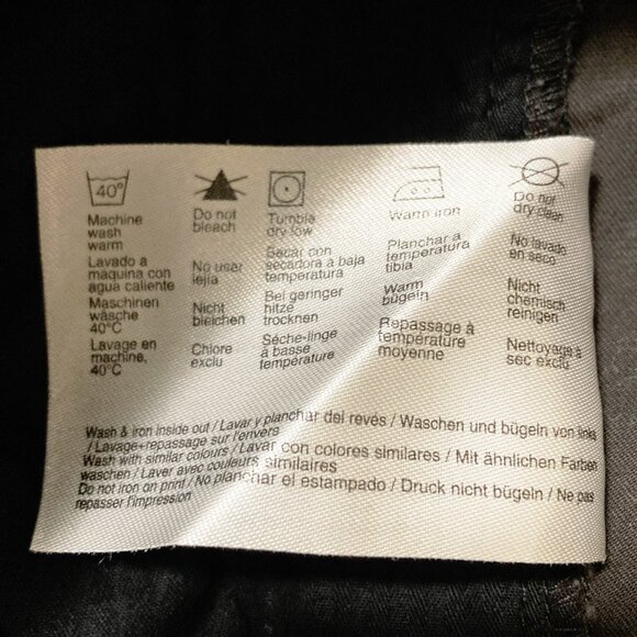 DE.CORP Dark cocoa brown 100% cotton a-line skirt Y2K utilitarian SMALL MEDIUM - Picture 14 of 15